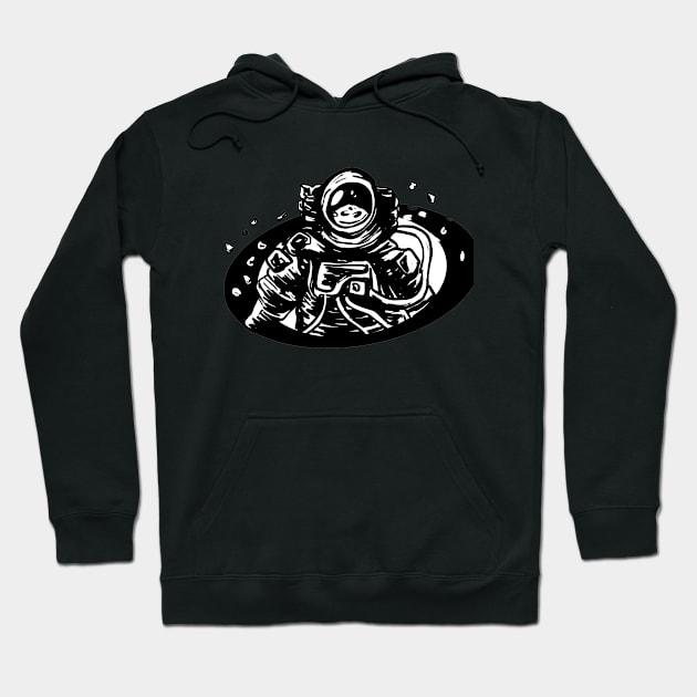 Space Astronaut Hoodie by khamidfarhan182